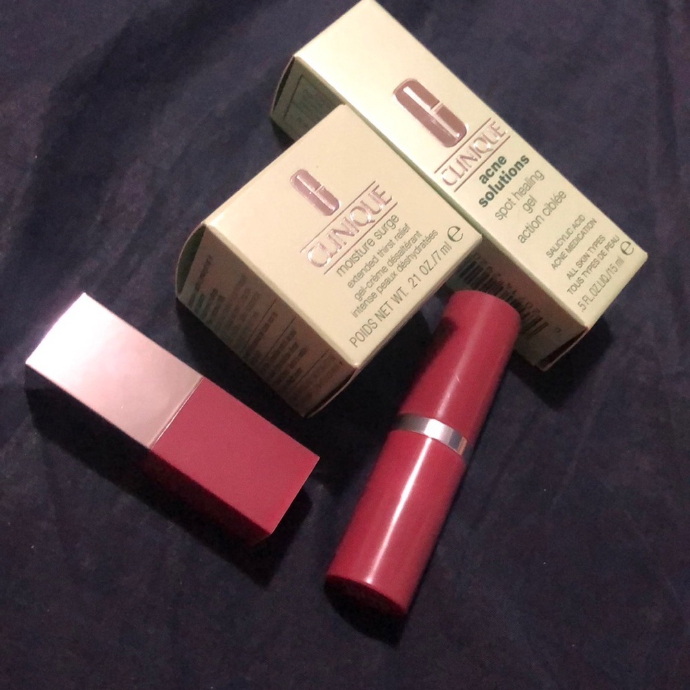 New Clinique skin care with free lipsticks!